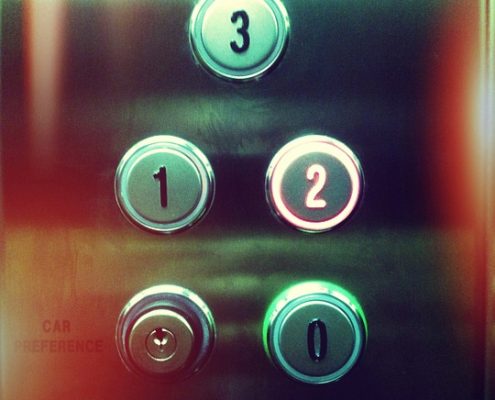 botonera ascensor detalle